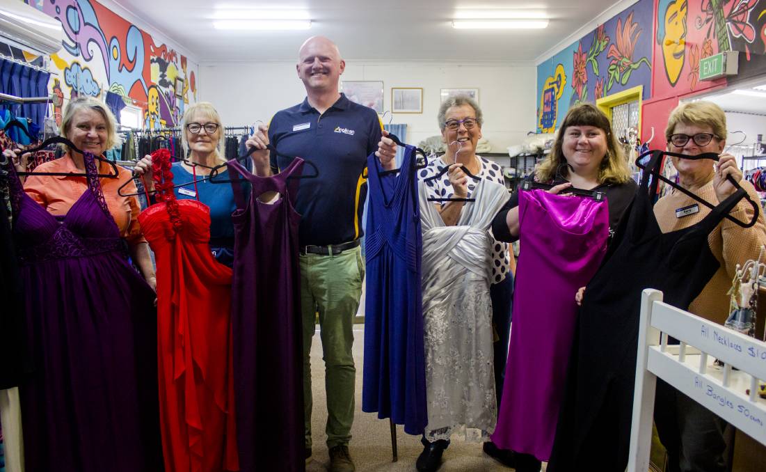Gloucester Anglican Op Shop donates formal  dresses  for 
