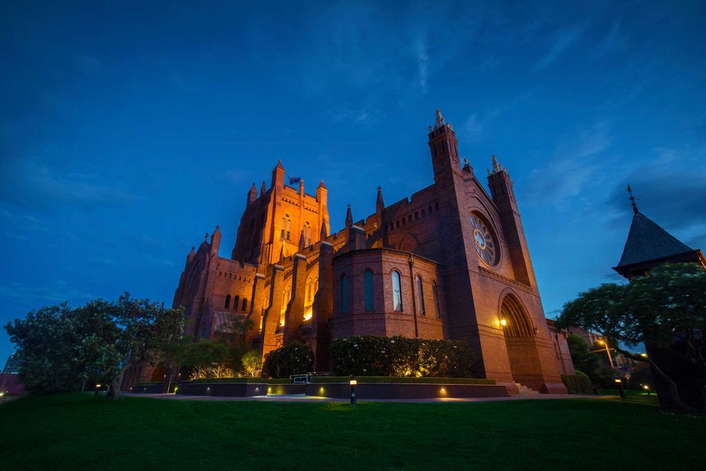Christ Church Cathedral at dusk